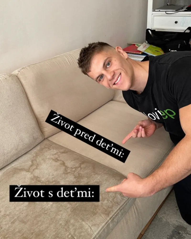 Pred a po čistení sedačky 5